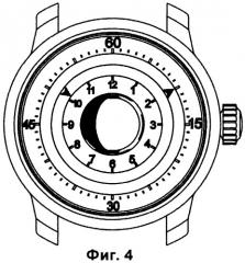 Часы с индикацией лунных фаз на циферблате (варианты) и способ индикации лунных фаз на циферблате часов (патент 2426165)