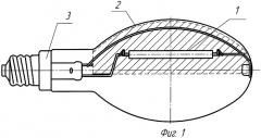 Лампа с вращающейся колбой и источником излучения (патент 2278437)