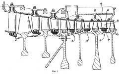 Узел неподвижной лопатки, разделенный на секторы, для компрессора турбомашины (патент 2287090)