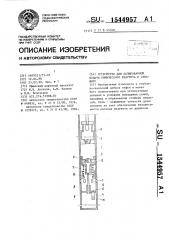 Устройство для дозированной подачи химического реагента в скважину (патент 1544957)