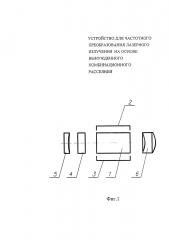 Устройство для частотного преобразования лазерного излучения на основе вынужденного комбинационного рассеяния (патент 2599918)