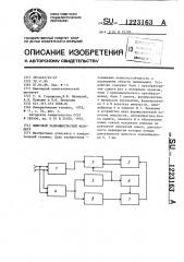 Цифровой радиоимпульсный фазометр (патент 1223163)