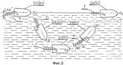 Плавниковый лопастной движитель для плавсредств надводного и подводного плавания (варианты) (патент 2622519)