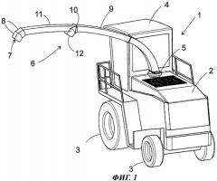 Уборочная машина с перегрузочным устройством (патент 2462860)