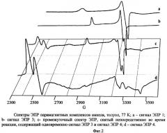 Способ формирования металлорганических комплексов никеля(iii) (патент 2466135)