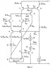 Комплементарный дифференциальный усилитель (патент 2411639)