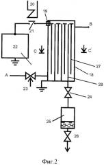 Способ оперативного определения объемного содержания жидкой фазы в газожидкостном потоке и устройство для его осуществления (патент 2445581)