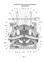 Объемная роторно-пластинчатая машина (два варианта) (патент 2612230)