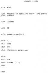 Способ обработки целлюлозного материала и используемые в нем ферменты (патент 2458128)