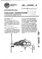 Устройство для сбора экскрементов у лабораторных животных (патент 1014543)