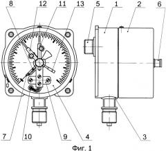 Манометр с узлом сигнализации (патент 2344392)