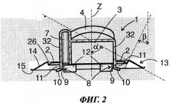 Конструкция, содержащая стенку и компонент, закрепленный в отверстии в стенке (патент 2402729)