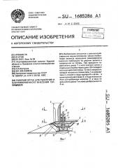 Рабочий орган для рыхления и внутрипочвенного внесения гербицидов (патент 1685286)
