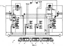 Двухступенчатая система торможения с электропневматическим управлением для многоосного дорожного транспорта (патент 2405694)