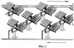 Система ориентации солнечных модулей с концентраторами для нагрева теплоносителя (варианты) (патент 2324867)