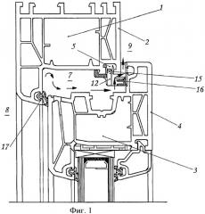 Устройство ограничения воздушного потока для окна с принудительной вентиляцией (патент 2374415)