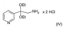 Способ получения пиридинзамещенных производных аминокеталя (патент 2336271)
