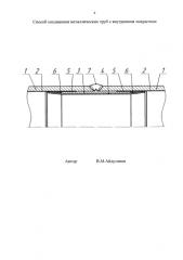 Способ соединения труб с внутренним покрытием (патент 2580417)