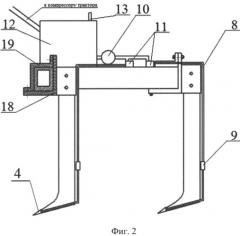Устройство для безотвальной обработки почвы в междурядьях сада (патент 2523849)