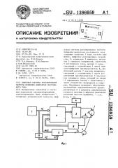 Цифровая система регулирования частоты вращения двигателя постоянного тока (патент 1386959)