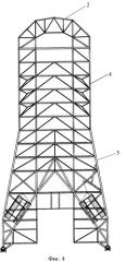 Мобильная башня обслуживания (варианты) (патент 2332335)