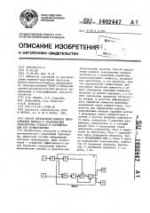 Способ определения момента переключения передач в трансмиссиях транспортных средств и устройство для его осуществления (патент 1402447)