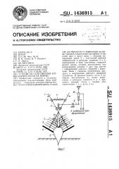 Устройство для обрезки ботвы корнеплодов на корню (патент 1436915)