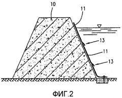 Способ и устройство для гидроизоляции и слива воды, проникающей в гидротехническое сооружение (патент 2418910)