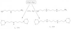 Способ селективного получения n-[3-(1,3,5-дитиазинан-5-ил)пропил]-n-[4-(1,3,5-дитиазинан-5-ил)бутил]амина и n1,n4-бис-[3-(1,3,5-дитиазинан-5-ил)пропил]-1,4-бутандиамина (патент 2409574)