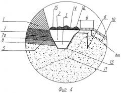Выщелачивающий узел установки кучного выщелачивания в зоне многолетней мерзлоты (варианты) (патент 2448244)
