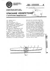 Машина для опрыскивания полей (патент 1222235)