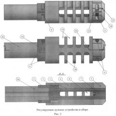 Регулируемое дульное устройство (патент 2573866)