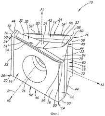 Тангенциальная режущая пластина и фреза (патент 2337795)