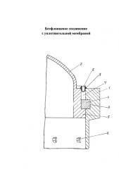 Бесфланцевое соединение с уплотнительной мембраной (патент 2578238)