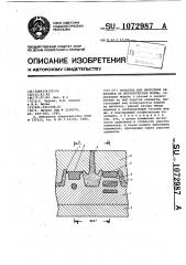 Оснастка для нанесения облицовки на металлические формы (патент 1072987)