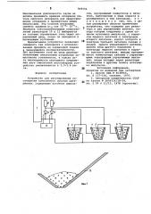 Устройство для регулирования соотно-шения компонентов сыпучих материалов (патент 849156)