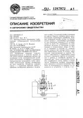 Устройство для калибровки спиральных пружин по шагу (патент 1287972)