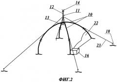 Пневматический каркас для быстровозводимого сооружения (варианты) (патент 2483182)
