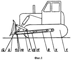 Бульдозер с выдвижным отвалом (патент 2476645)