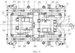 Железнодорожное тяговое транспортное средство с двухосными тележками (варианты) (патент 2307755)