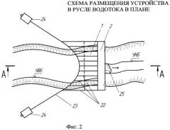 Способ гидравлического промыва русла и устройство для его осуществления (патент 2474642)