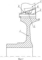 Рабочее колесо осевого компрессора газотурбинного двигателя (патент 2525376)