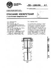 Тепловая труба (патент 1295194)