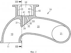 Головка цилиндра, имеющая направляющий топливо элемент (патент 2619667)