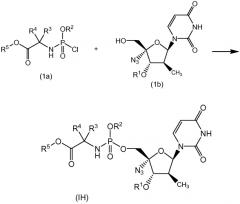 Фосфорамидатные производные нуклеозидов (патент 2553656)