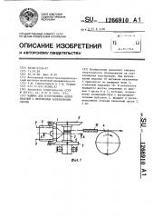 Машина для изготовления витых изделий с переменным направлением свивки (патент 1266910)