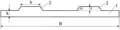 Листовой профиль с продольными ребрами жесткости (патент 2609123)