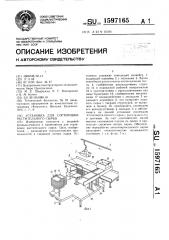 Установка для сортировки растительного сырья (патент 1597165)