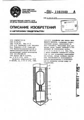 Устройство для отбора проб жидкого металла (патент 1161840)