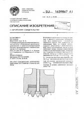 Узел соединения направляющей бабы со стойкой станины молота (патент 1639867)